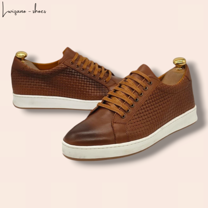 LWZ- BASKET MARRON EN CUIR - Image 3