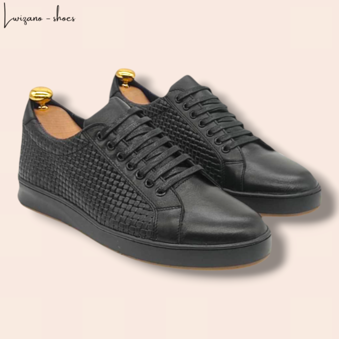 LWZ- BASKET NOIR EN CUIR