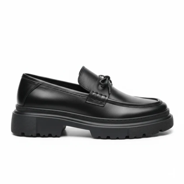 Loafer Atlas 01 noir en cuir