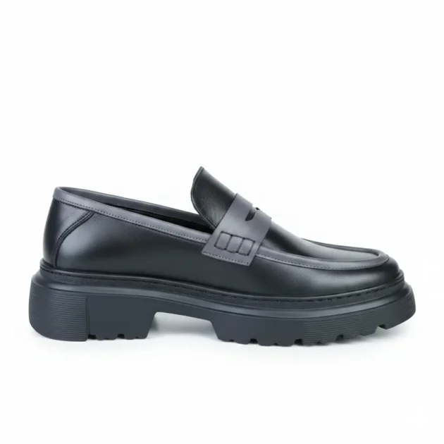 Loafer Atlas noir en cuir