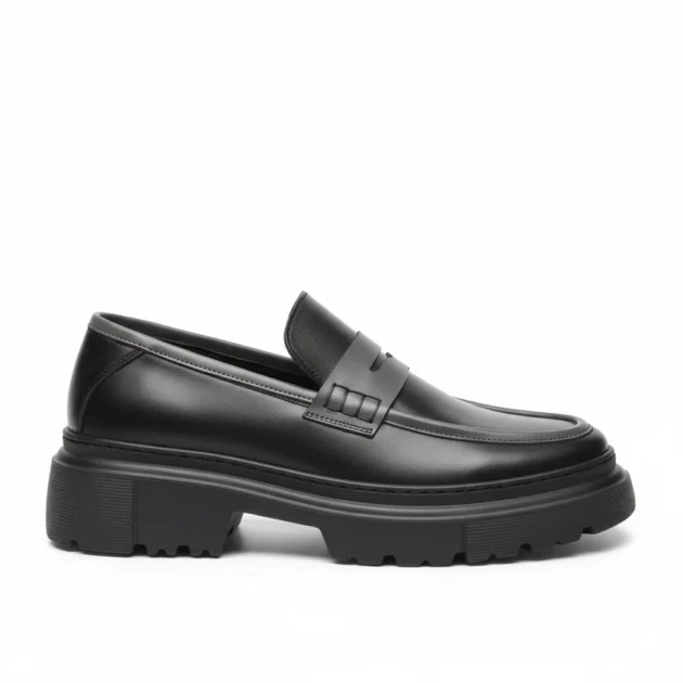 Loafer Atlas 02 noir en cuir